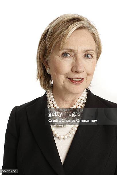 Secretary of State Hillary Clinton in Dr. Henry Kissinger's offices in New York, NY, on December 11 photographed for Newsweek Magazine. Published...