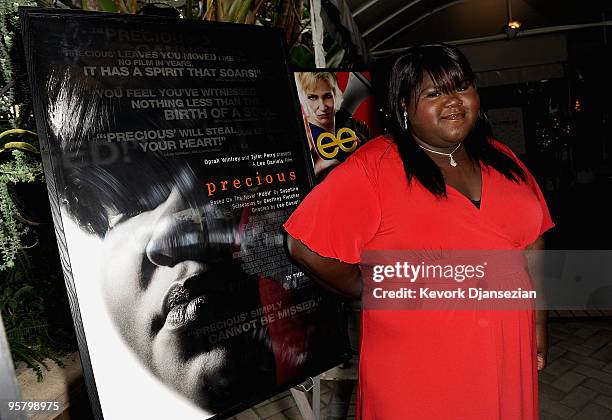 Actress Gabourey 'Gabby' Sidibe arrives at the Tenth Annual AFI Awards 2009 held at Four Seasons Beverly Hills on January 15, 2010 in Los Angeles,...