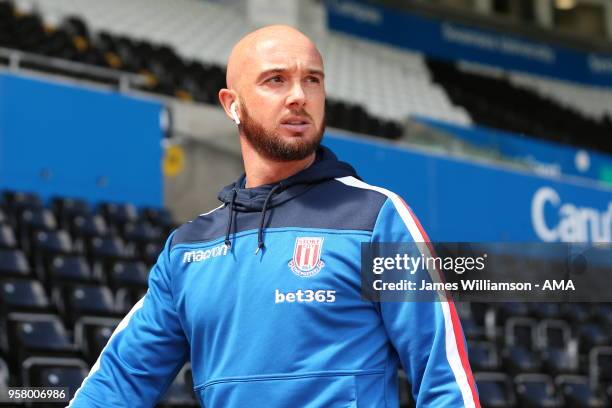 Stephen Ireland of Stoke City during the Premier League match between Swansea City and Stoke City at Liberty Stadium on May 13, 2018 in Swansea,...