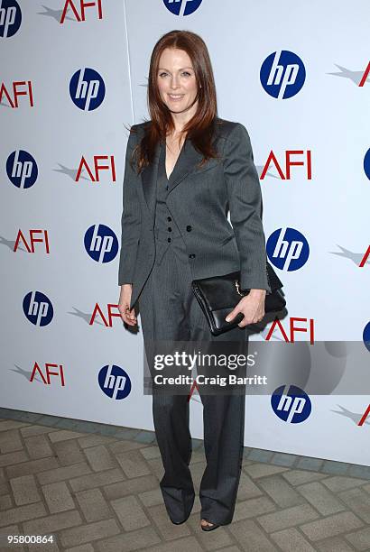 Julianne Moore arrives at the Tenth Annual AFI Awards held at the Four Seasons Beverly Hills on January 15, 2010 in Los Angeles, California.