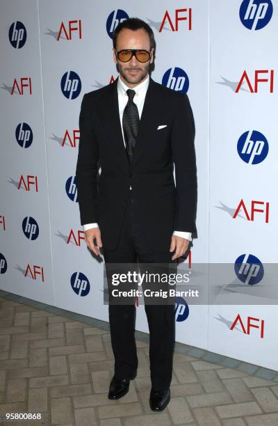 Tom Ford arrives at the Tenth Annual AFI Awards held at the Four Seasons Beverly Hills on January 15, 2010 in Los Angeles, California.