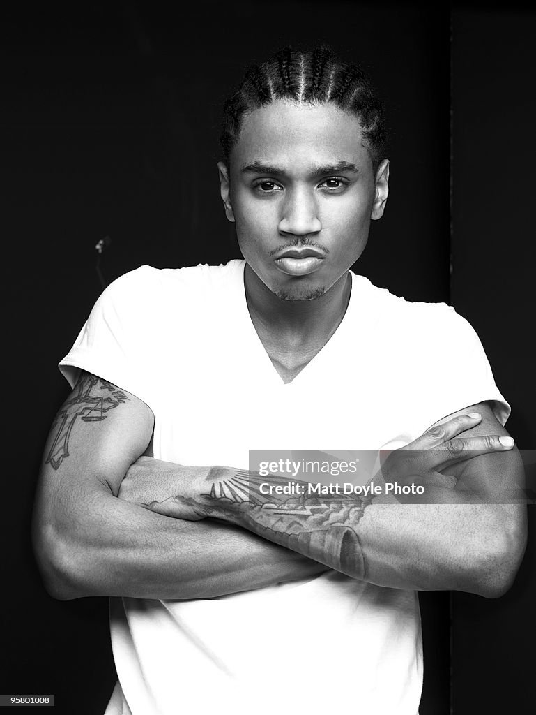 Trey Rapper Rapper Trey Songz poses for a portrait session on February 21 New ...