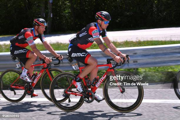 Nicolas Roche of Ireland and BMC Racing Team / Jean-Pierre Drucker of Luxembourg and BMC Racing Team / during the 101th Tour of Italy 2018, Stage 9 a...