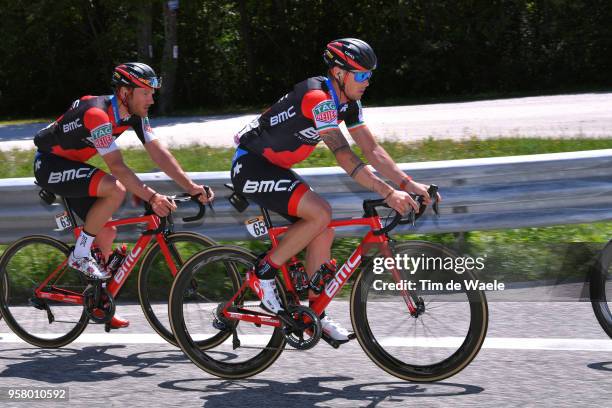 Nicolas Roche of Ireland and BMC Racing Team / Jean-Pierre Drucker of Luxembourg and BMC Racing Team / during the 101th Tour of Italy 2018, Stage 9 a...