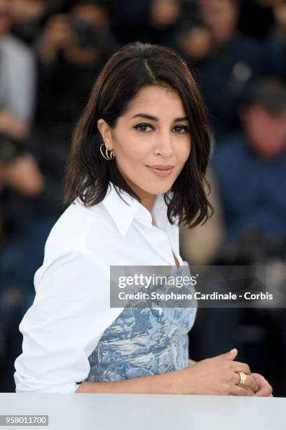 Actress Leila Bekhti attends the photocall for "Sink Or Swim " during the 71st annual Cannes Film Festival at Palais des Festivals on May 13, 2018 in...