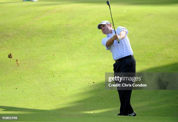 Troy Matteson plays a shot during the second round of the Sony Open in Hawaii held at Waialae Country Club on January 15, 2010 in Honolulu, Hawaii.