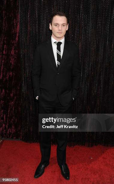 Actor Anton Yelchin arrives at the 15th Annual Critics' Choice Movie Awards held at the Hollywood Palladium on January 15, 2010 in Hollywood,...