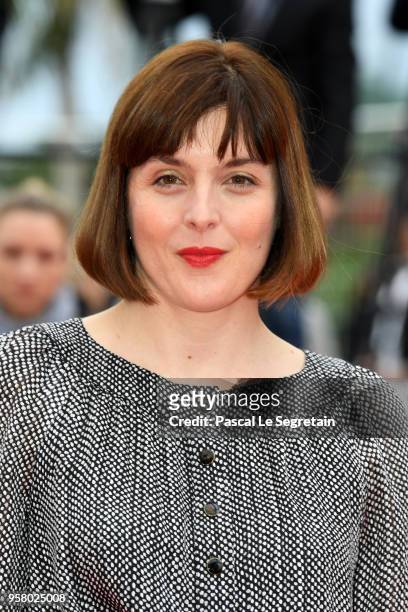Valérie Donzelli attends the screening of "Happy As Lazzaro " during the 71st annual Cannes Film Festival at Palais des Festivals on May 13, 2018 in...