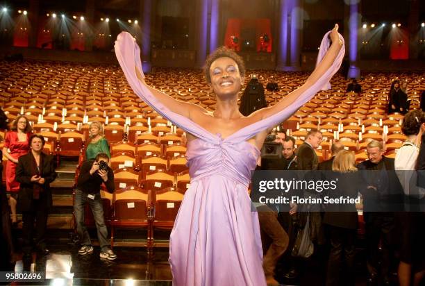 Author Waris Dirie attend the afterparty of the Bavarian Movie Award 2010 at the Prinzregententheater on January 15, 2010 in Munich, Germany.