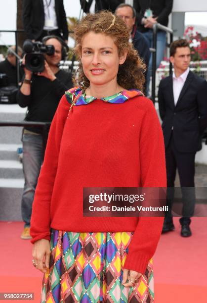 Ginevra Elkann attends the screening of "Happy As Lazzaro " during the 71st annual Cannes Film Festival at Palais des Festivals on May 13, 2018 in...