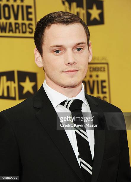 Actor Anton Yelchin arrives at the 15th annual Critic's Choice Movie Awards held at the Hollywood Palladium on January 15, 2010 in Hollywood,...
