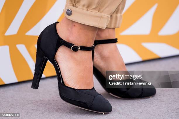 Actress Golshifteh Farahani, fashion detail, attends the photocall for "Girls Of The Sun " during the 71st annual Cannes Film Festival at Palais des...