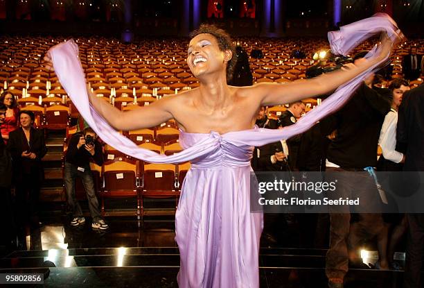 Author Waris Dirie attend the afterparty of the Bavarian Movie Award 2010 at the Prinzregententheater on January 15, 2010 in Munich, Germany.