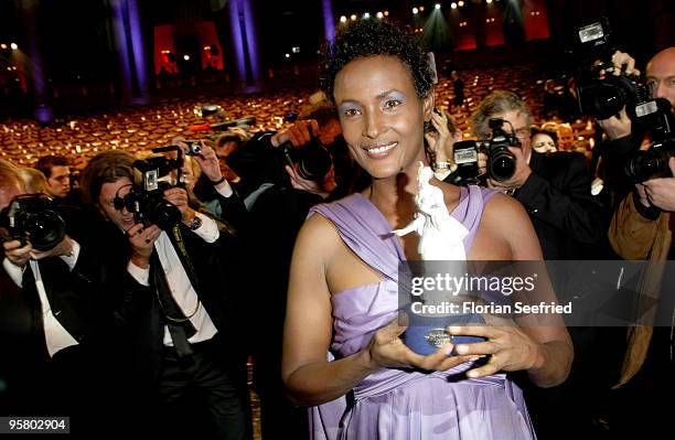 Author Waris Dirie attend the afterparty of the Bavarian Movie Award 2010 at the Prinzregententheater on January 15, 2010 in Munich, Germany.