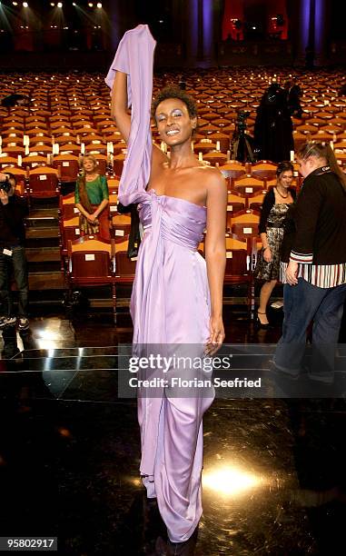 Author Waris Dirie attend the afterparty of the Bavarian Movie Award 2010 at the Prinzregententheater on January 15, 2010 in Munich, Germany.