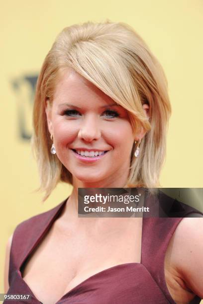 Actress Carrie Keagan arrives at the 15th annual Critics' Choice Movie Awards held at the Hollywood Palladium on January 15, 2010 in Hollywood,...