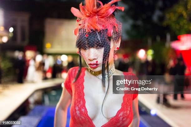 Actress Bai Ling attends Lisa Haisha's Moulin Rouge Birthday Celebration on May 12, 2018 in Sherman Oaks, California.