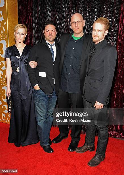 Actress Jena Malone, writer-producer Alessandro Camon, director Oren Moverman and actor Ben Foster arrive at the 15th annual Critic's Choice Movie...