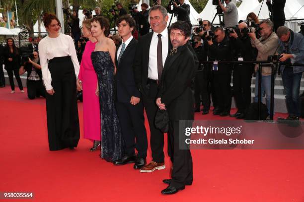 Director Alice Rohrwacher, actresses Alba Rohrwacher, Nicoletta Braschi, actors Adriano Tardiolo, Sergi Lopez and David Bennent attend the screening...