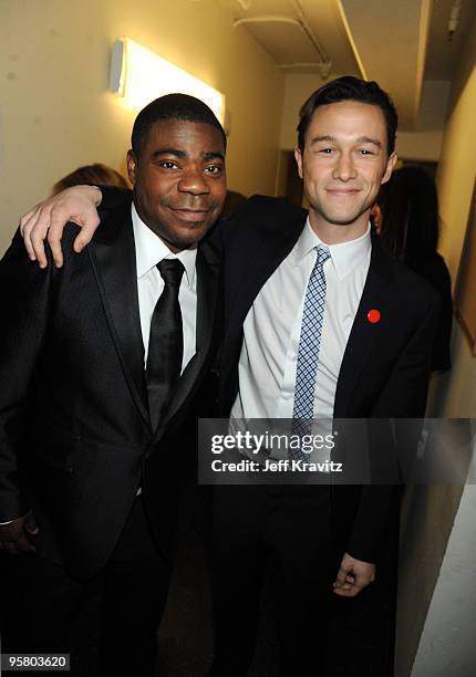 Actors Tracy Morgan and Joseph Gordon-Levitt attend the 15th Annual Critics' Choice Movie Awards held at the Hollywood Palladium on January 15, 2010...