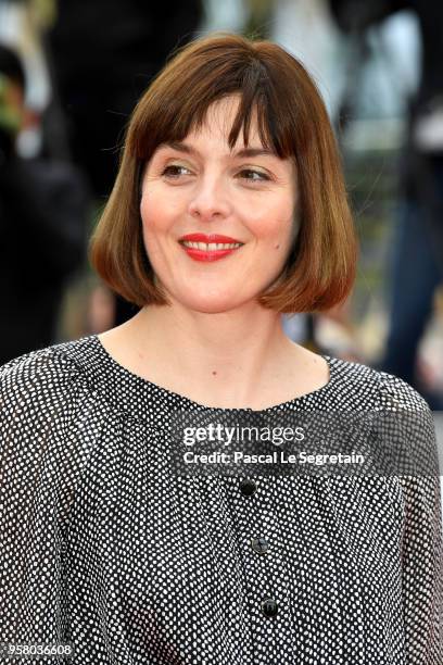 Valérie Donzelli attends the screening of "Happy As Lazzaro " during the 71st annual Cannes Film Festival at Palais des Festivals on May 13, 2018 in...