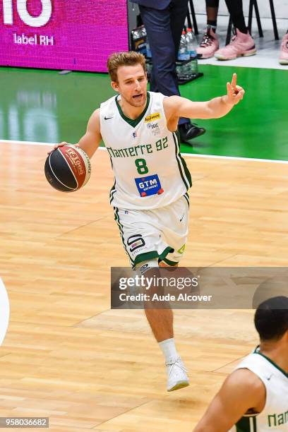 Heiko Schaffartzik of Nanterre during the Jeep Elite match between Nanterre and Levallois Metropolitans at Palais des Sports Maurice Thorez on May...