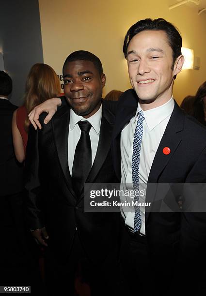 Actors Tracy Morgan and Joseph Gordon Levitt during the 15th annual Critics' Choice Movie Awards held at the Hollywood Palladium on January 15, 2010...