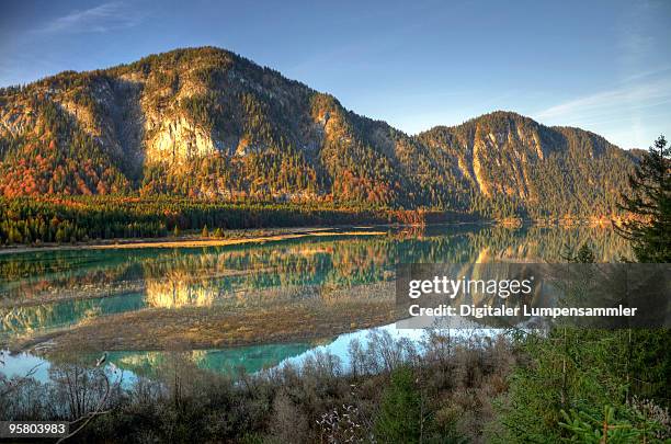 sylvensteinspeicher - lenggries stock-fotos und bilder