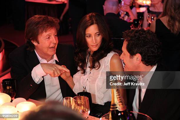 Musician Paul McCartney and Nancy Shevell attend the 15th Annual Critics' Choice Movie Awards held at the Hollywood Palladium on January 15, 2010 in...