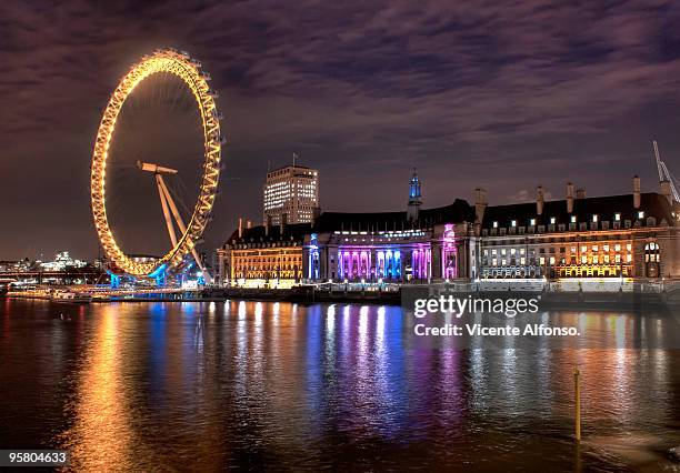 london eye - millennium wheel stock pictures, royalty-free photos & images