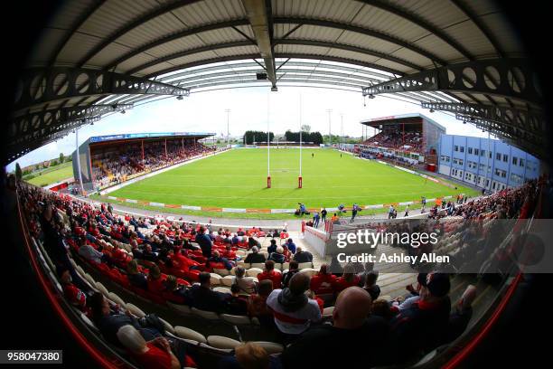 General view of KCOM Craven park during round six of the Ladbrokes Challenge Cup at KCOM Craven Park on May 13, 2018 in Hull, England.