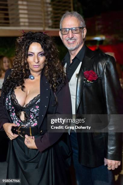 Alice Amter and Lee Aronsohn attend Lisa Haisha's Moulin Rouge Birthday Celebration on May 12, 2018 in Sherman Oaks, California.
