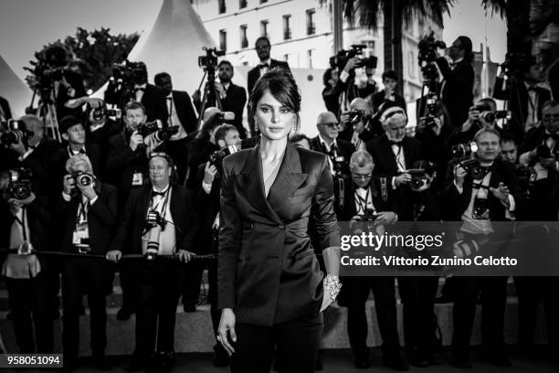 Image has been digitally retouched) Catrinel Menghia attends the screening of 'Ash Is The Purest White ' during the 71st annual Cannes Film Festival...