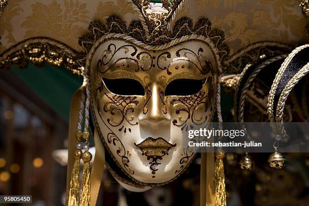 venecian carnival mask xl - opera mask stockfoto's en -beelden