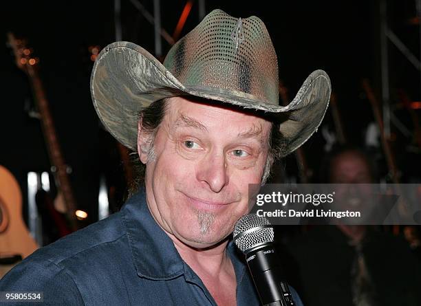 Musician Ted Nugent attends the 2010 NAMM Show - Day 2 at the Anaheim Convention Center on January 15, 2010 in Anaheim, California.