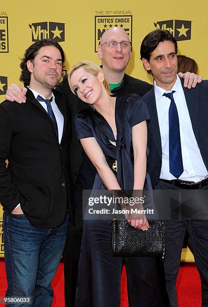 Producer Lawrence Inglee, actress Jena Malone, director Oren Moverman, producer Alessandro Camon arrive at the 15th annual Critics' Choice Movie...