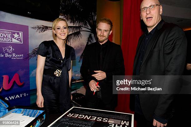 Actress Jena Malone, actor Ben Foster and director Oren Moverman attends the BFCA Critics' Choice Movie Awards at Hollywood Palladium on January 15,...