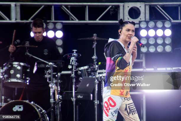 Bishop Briggs performs at StubHub Center on May 12, 2018 in Carson, California.