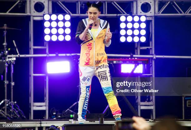 Bishop Briggs performs at StubHub Center on May 12, 2018 in Carson, California.