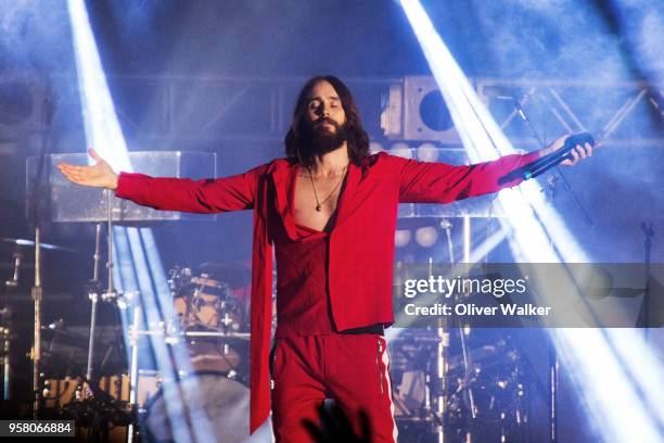 Jared Leto of Thirty Seconds to Mars performs at StubHub Center on May 12, 2018 in Carson, California.