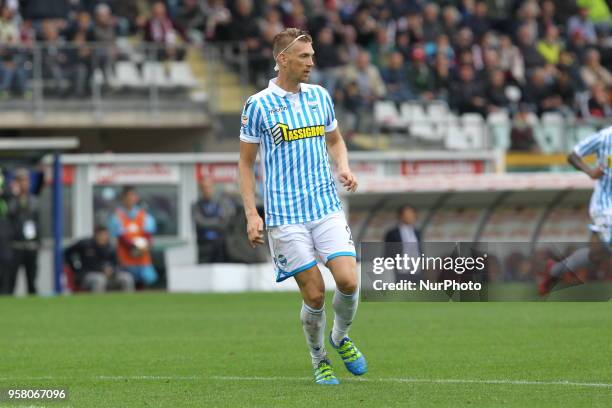 Bartosz Salamon during the Serie A football match between Torino FC and S.P.A.L. At Olympic Grande Torino Stadium on May 13, 2018 in Turin, Italy.