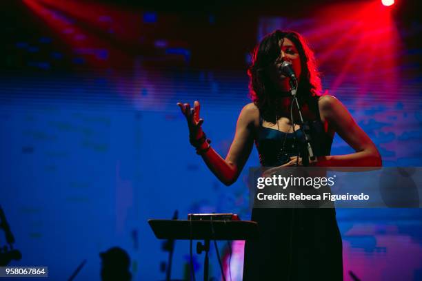 Carne Doce perform during Festival Bananada at Passeio das Ãguas on May 12 in Goiania, Brazil