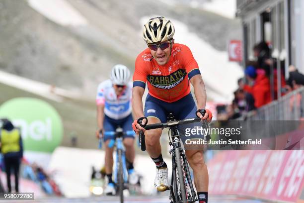 Arrival / Domenico Pozzovivo of Italy and Team Bahrain-Merida / during the 101th Tour of Italy 2018, Stage 9 a 225km stage from Pesco Sannita to Gran...