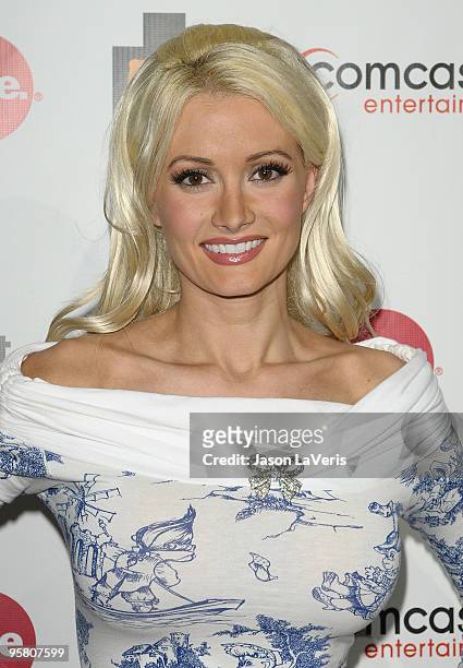 Holly Madison attends Comcast Entertainment Group's 2010 TCA party at Langham Hotel on January 15, 2010 in Pasadena, California.