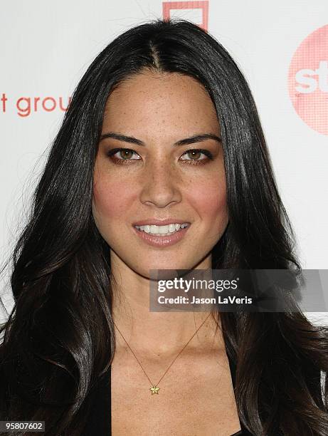 Olivia Munn attends Comcast Entertainment Group's 2010 TCA party at Langham Hotel on January 15, 2010 in Pasadena, California.