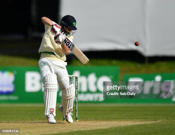Dublin , Ireland - 13 May 2018; William Porterfield plays a shot to score a boundary off of a delivery from Faheem Ashraf of Pakistan during day...