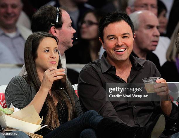 Seth McFarlane attends a game between the Los Angeles Clippers and the Los Angeles Lakers at Staples Center on January on January 15, 2010 in Los...