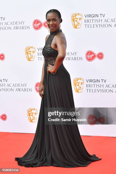 Jacqueline Boatswain attends the Virgin TV British Academy Television Awards at The Royal Festival Hall on May 13, 2018 in London, England.