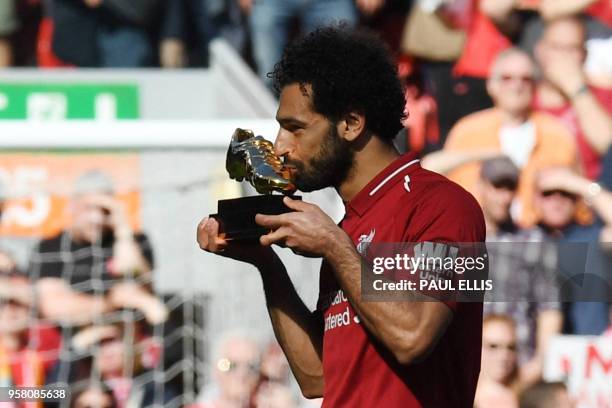78 Mohamed Salah Golden Boot Photos & High Res Pictures - Getty Images
