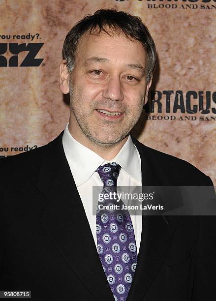 Producer Sam Raimi attends a screening of "Spartacus: Blood and Sand" at the Billy Wilder Theater at the Hammer Museum on January 14, 2010 in Los...